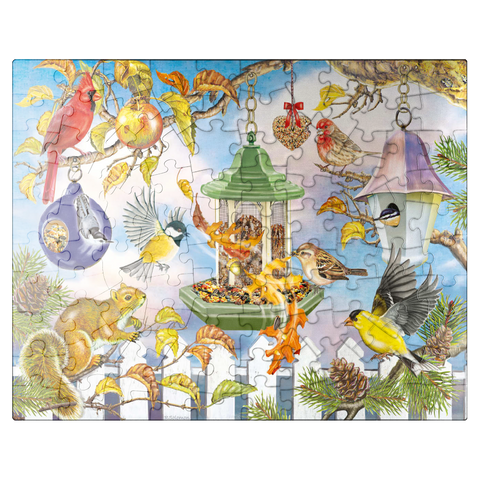 puzzleplate Backyard Birds In Autumn 100 Jigsaw Puzzle