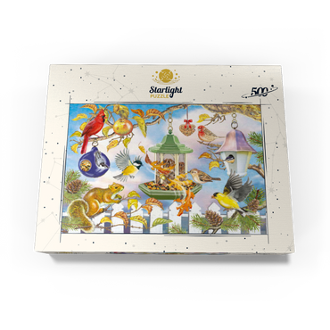 Backyard Birds In Autumn 500 Jigsaw Puzzle box view3