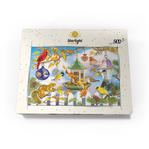 Backyard Birds In Autumn 500 Jigsaw Puzzle box view3