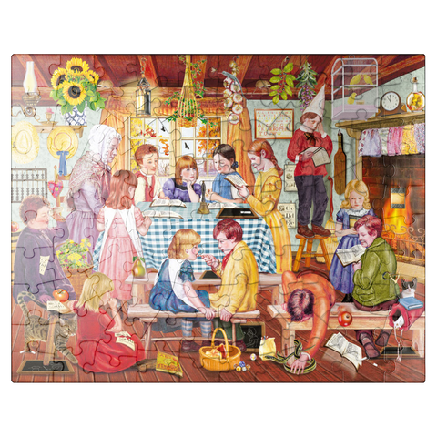 puzzleplate Miss Prinn's Prairie School 100 Jigsaw Puzzle