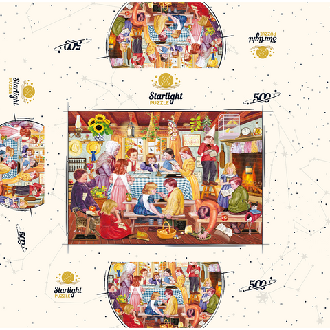 Miss Prinn's Prairie School 500 Jigsaw Puzzle box 3D Modell