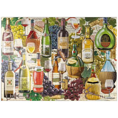 puzzleplate Wine Puzzle 1000 Jigsaw Puzzle