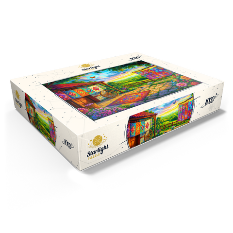 Quilts and Butterflies 1000 Jigsaw Puzzle box view1