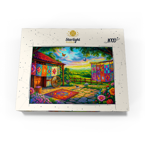 Quilts and Butterflies 1000 Jigsaw Puzzle box view3