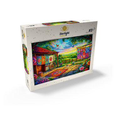 Quilts and Butterflies 100 Jigsaw Puzzle box view2