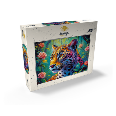 Jungle Roses Jaguar 500 Jigsaw Puzzle box view2