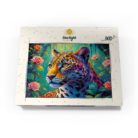 Jungle Roses Jaguar 500 Jigsaw Puzzle box view3