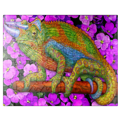 puzzleplate Jackson's Chameleon 100 Jigsaw Puzzle