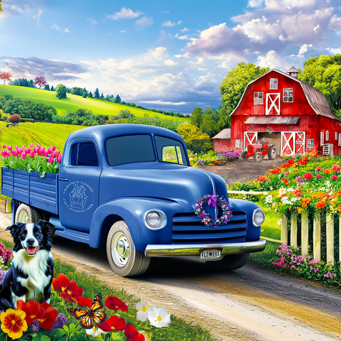 Flower Farm 1000 Jigsaw Puzzle 3D Modell