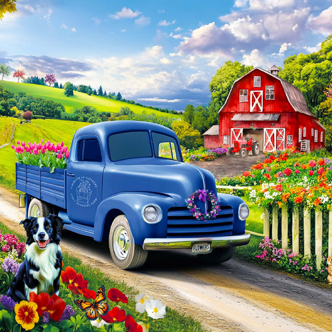 Flower Farm 100 Jigsaw Puzzle 3D Modell