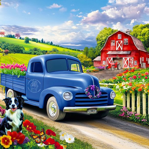 Flower Farm 500 Jigsaw Puzzle 3D Modell