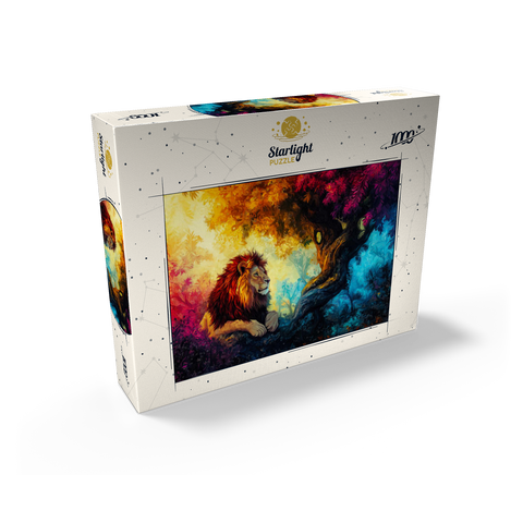Lion Under a Jungle Tree 1000 Jigsaw Puzzle box view2