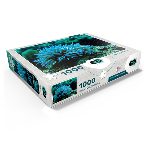 Sea Life Photography: Aqua Sea Anemone 1000 Jigsaw Puzzle box view1