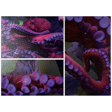 puzzleplate Sea Life Photography: Octopus Collage 1000 Jigsaw Puzzle