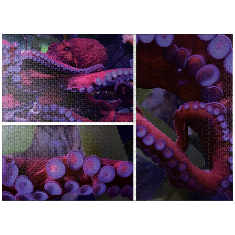 puzzleplate Sea Life Photography: Octopus Collage 1000 Jigsaw Puzzle