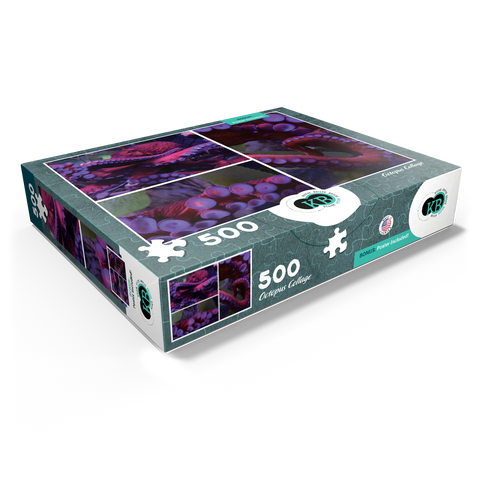 Sea Life Photography: Octopus Collage 500 Jigsaw Puzzle box view1