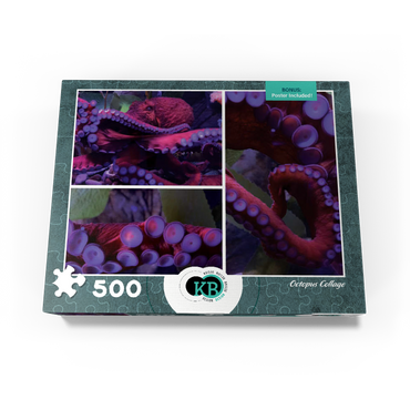 Sea Life Photography: Octopus Collage 500 Jigsaw Puzzle box view3