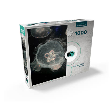 Sea Life Photography: Deep Sea Jellyfish Serenity 1000 Jigsaw Puzzle box view2