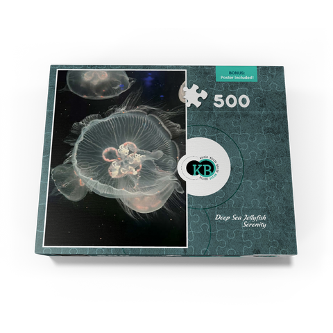 Sea Life Photography: Deep Sea Jellyfish Serenity 500 Jigsaw Puzzle box view3