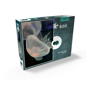Sea Life Photography: Deep Blue Jellyfish Wanderer 500 Jigsaw Puzzle box view2