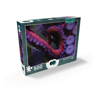 Stained Glass Abstract: Ocean Octopus Abyss 500 Jigsaw Puzzle box view2