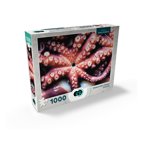 Stained Glass Abstract: Ocean Octopus Tentacles 1000 Jigsaw Puzzle box view2