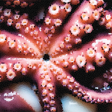 Stained Glass Abstract: Ocean Octopus Tentacles 1000 Jigsaw Puzzle 3D Modell