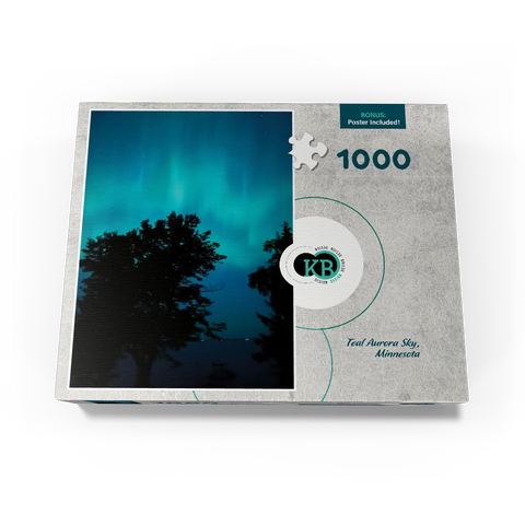Nature Photography: Northern Lights, Aurora Night Sky, Minnesota, USA 1000 Jigsaw Puzzle box view3