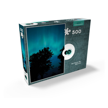 Nature Photography: Northern Lights, Aurora Night Sky, Minnesota, USA 500 Jigsaw Puzzle box view2