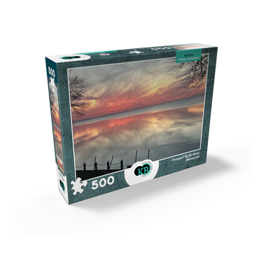 Nature Photography: Tranquil Minnesota Sunset, Mille Lacs Lake 500 Jigsaw Puzzle box view2