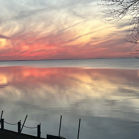 Nature Photography: Tranquil Minnesota Sunset, Mille Lacs Lake 500 Jigsaw Puzzle 3D Modell