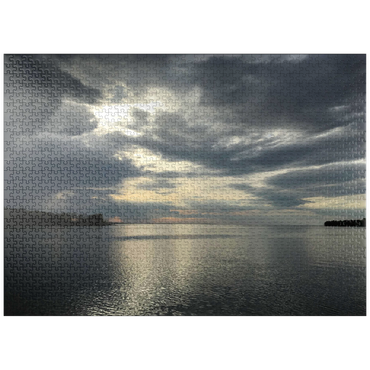 puzzleplate Nature Photography: Placid Lake Sunset, Minnesota, USA 1000 Jigsaw Puzzle