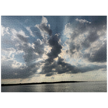 puzzleplate Nature Photography: Sunset Mille Lacs Lake, Minnesota, USA 1000 Jigsaw Puzzle