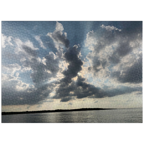 puzzleplate Nature Photography: Sunset Mille Lacs Lake, Minnesota, USA 1000 Jigsaw Puzzle
