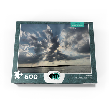 Nature Photography: Sunset Mille Lacs Lake, Minnesota, USA 500 Jigsaw Puzzle box view3