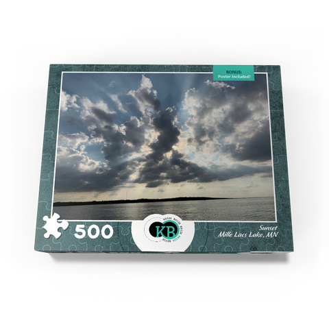 Nature Photography: Sunset Mille Lacs Lake, Minnesota, USA 500 Jigsaw Puzzle box view3