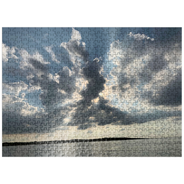 puzzleplate Nature Photography: Sunset Mille Lacs Lake, Minnesota, USA 500 Jigsaw Puzzle