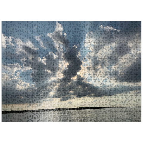 puzzleplate Nature Photography: Sunset Mille Lacs Lake, Minnesota, USA 500 Jigsaw Puzzle
