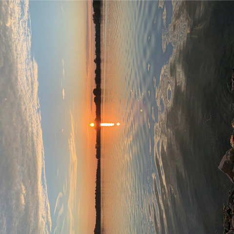 Nature Photography: Mirrored Sunset Lake, Wisconsin, USA 1000 Jigsaw Puzzle 3D Modell