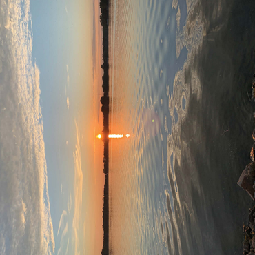 Nature Photography: Mirrored Sunset Lake, Wisconsin, USA 500 Jigsaw Puzzle 3D Modell