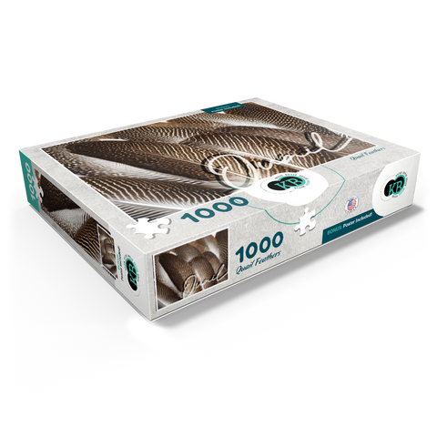 Animal Photography: Quail Feathers, Birds no.1 1000 Jigsaw Puzzle box view1