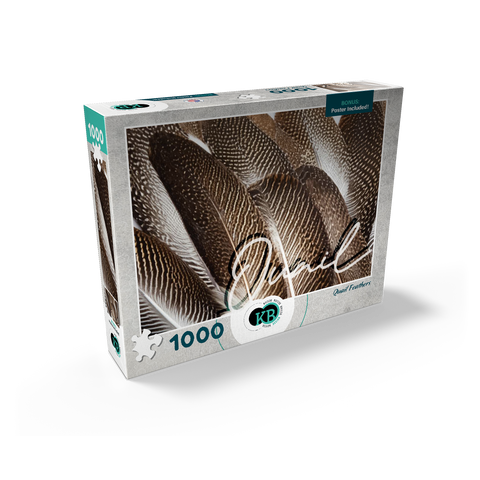 Animal Photography: Quail Feathers, Birds no.1 1000 Jigsaw Puzzle box view2