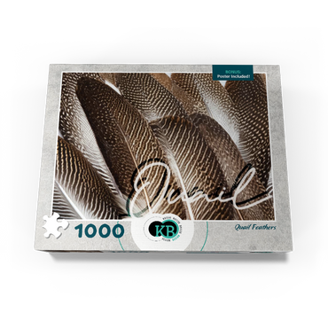 Animal Photography: Quail Feathers, Birds no.1 1000 Jigsaw Puzzle box view3