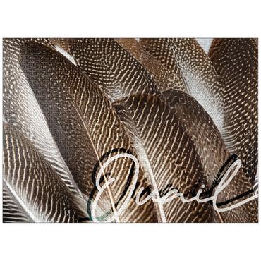 puzzleplate Animal Photography: Quail Feathers, Birds no.1 1000 Jigsaw Puzzle