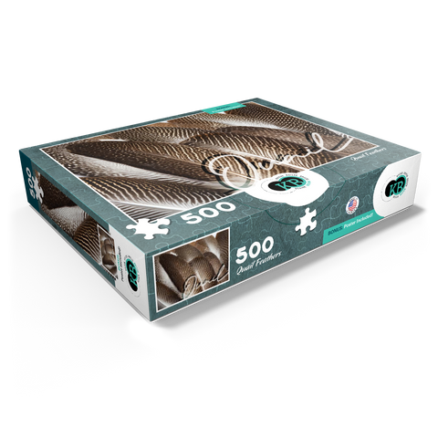 Animal Photography: Quail Feathers, Birds no.1 500 Jigsaw Puzzle box view1