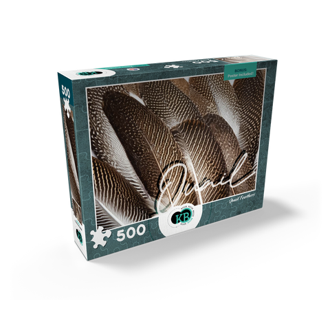 Animal Photography: Quail Feathers, Birds no.1 500 Jigsaw Puzzle box view2