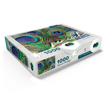 Animal Photography: Peacock Feathers Plumage, Birds no.2 1000 Jigsaw Puzzle box view1