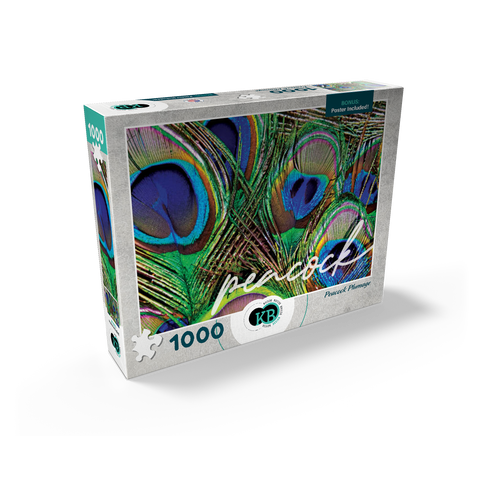 Animal Photography: Peacock Feathers Plumage, Birds no.2 1000 Jigsaw Puzzle box view2