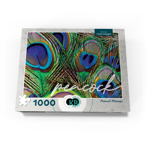 Animal Photography: Peacock Feathers Plumage, Birds no.2 1000 Jigsaw Puzzle box view3