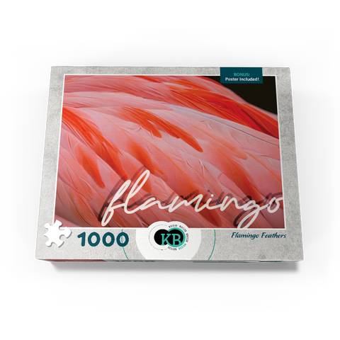 Animal Photography: Flamingo Feathers, Birds no.3 1000 Jigsaw Puzzle box view3